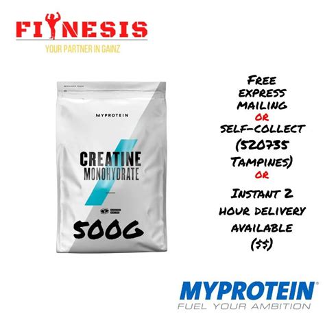 Myprotein Creatine Monohydrate 500g Health And Nutrition Health