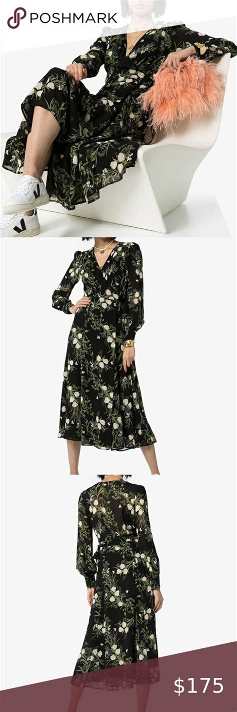 Reformationsusanna Floral Print Midi Wrap Midi Wrap Dress Wrap Dress