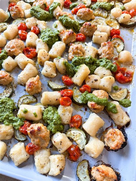 Sheet Pan Gnocchi With Pesto Recipe In 2024 Meals Healthy Eating Recipes Gnocchi