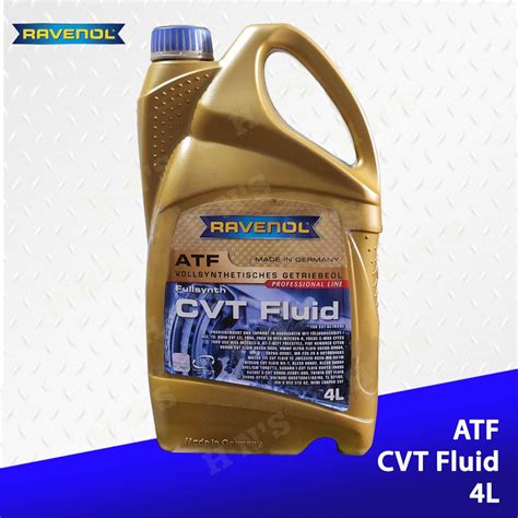 RAVENOL Fully Synthetic CVT Fluid 4L CVTF J4 CVT Green Subaru