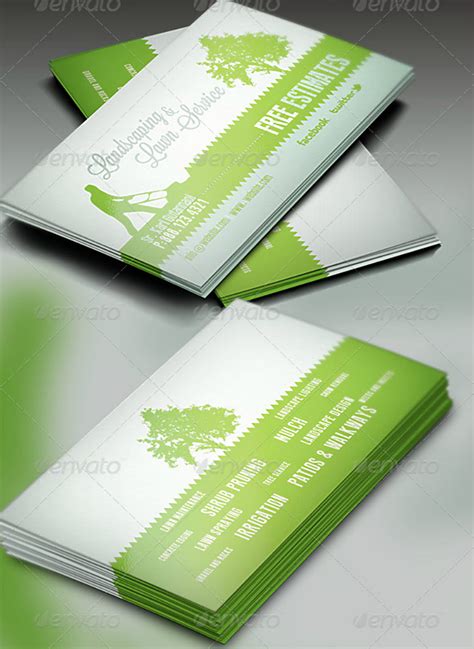 15+ Landscaping Business Card Templates – Word, Psd | Free with regard ...