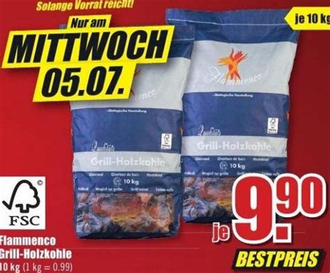 Flammenco Grill Holzkohle 10 Kg B1 Discount Baumarkt Juli 2023