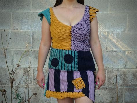 The Sally Dress Pdf Crochet Pattern Crochet Dress Halloween Craft