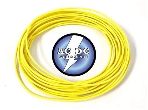 Automotive Gxl Wire Awg High Temp Stranded Copper Yellow Ft Coil