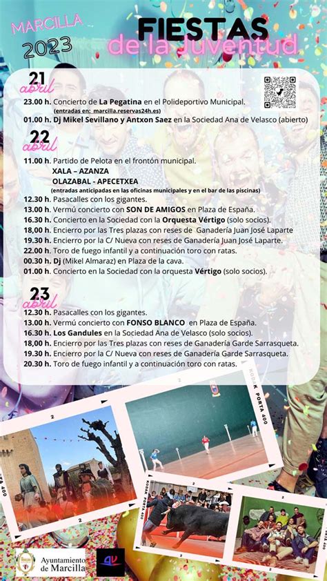 Eventos Programa Fiestas De La Juventud En Marcilla 2023 Tudela Hoy