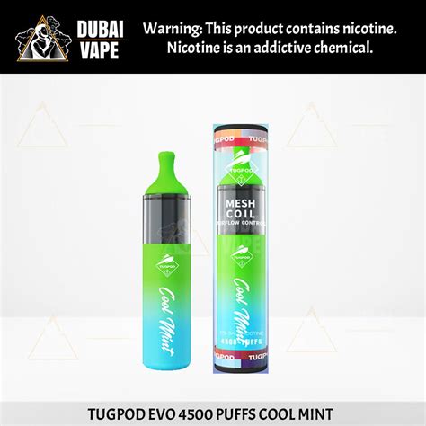 TUGPOD EVO 4500 PUFFS COOL MINT In UAE Dubai Vape Best Online Vape