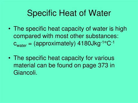 Ppt Heat Capacity And Specific Heat Capacity Powerpoint Presentation