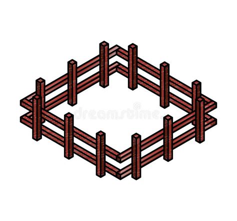 Farm Fence Isometric Icon Stock Illustrations 643 Farm Fence