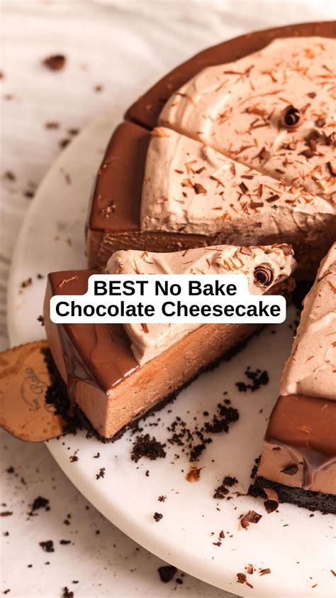 Best No Bake Chocolate Cheesecake Am Chef