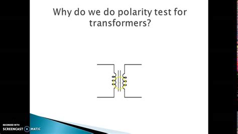 Polarity Testing Of Transformer By Pratiksha Shinde Youtube