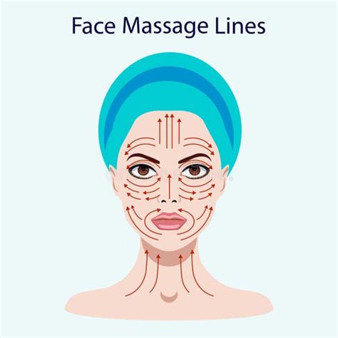 Steps Face Massage Stock Illustrations 155 Steps Face Massage Stock