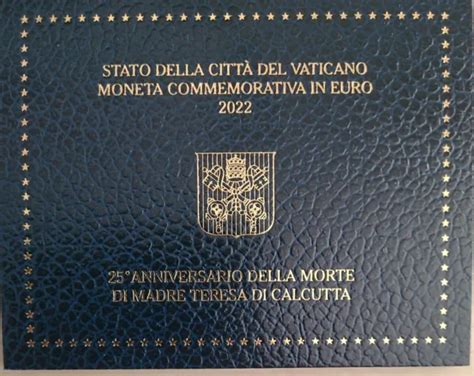 COFFRET 2 EUROS Commémorative Vatican 2022 BU madre Teresa di Calcutta