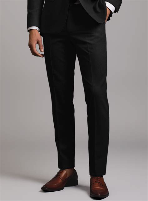 Marco Stretch Deep Black Wool Suit Studiosuits