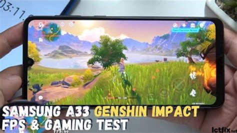 Samsung Galaxy A33 Genshin Impact Gaming Test Max Setting Exynos 1280 90hz Display Ictfix