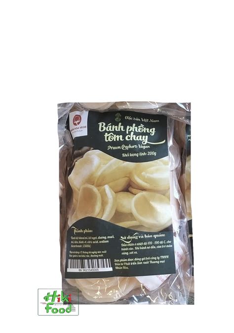 Vegan Shrimp Crackers Banh Phong Tom Chay 200g Hikifood