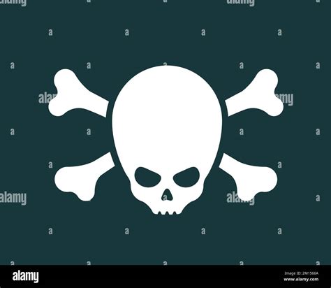 Alien Skull With Crossbones Jolly Roger Pirate Flag Extraterrestrial Emblem Vector Logo