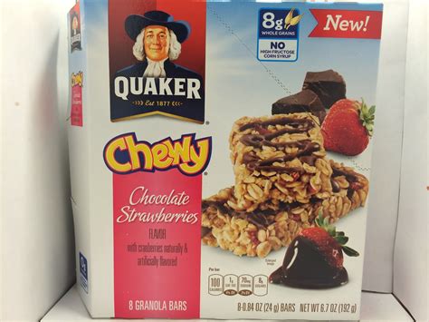 Crazy Food Dude: Review: Quaker Chewy Chocolate Strawberries Granola Bars