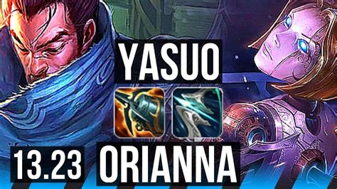 YASUO Vs ORIANNA MID 11 0 1 3 5M Mastery 9 Solo Kills Legendary