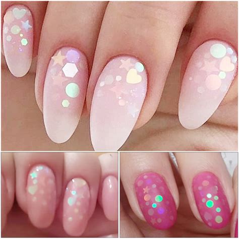 Holographic Flakes Nail Glitter Set - ASK Direct