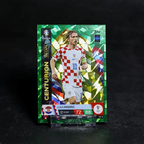 Topps Match Attax Euro 2024 CC3 Luka Modrić Centurion Green Emerald