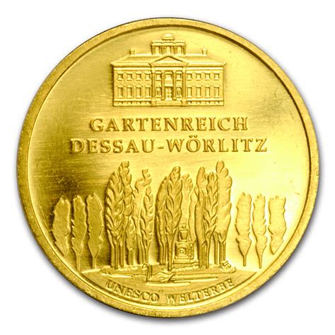 1 2 Oz Goldmünze Dessau Wörlitz 100 Euro Deutschland 2013 Aurofix