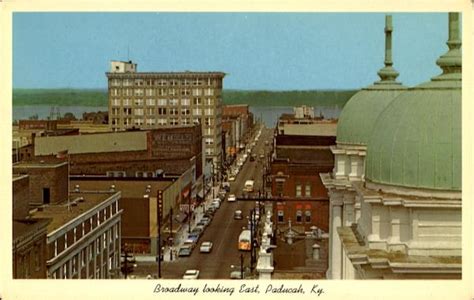 Broadway Looking East To Ohio River Paducah Ky