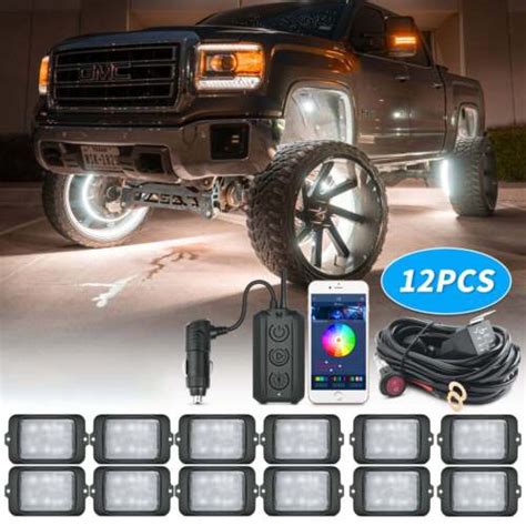 Mictuning C Pod Rgbw Led Rock Lights Offroad Underglow Multicolor