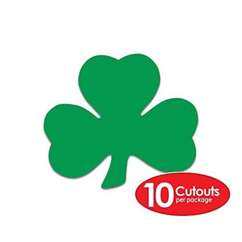 Beistle Green Shamrock Cutouts Piece St Patrick S Day Decorations