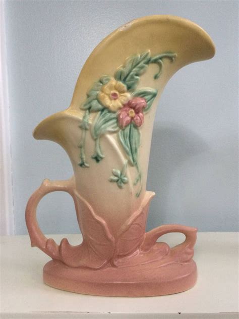 Hull Art Pottery Cornucopia Vase Wildflower 1 Etsy