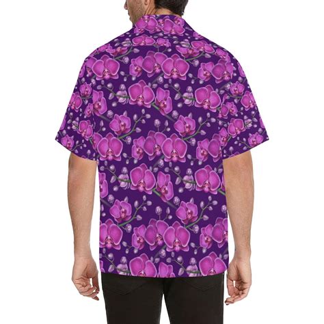 Orchid Purple Pattern Print Design Or02 Mens Hawaiian Shirt Jorjune