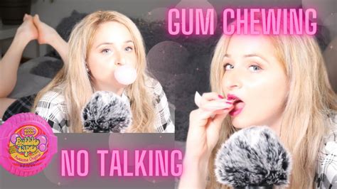 ASMR Gum Chewing And Mouth Sounds No Talking Bubble Popping Lip