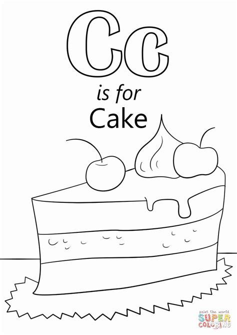 Letter C Coloring Sheet In 2020 Letter C Coloring Pages Abc Coloring