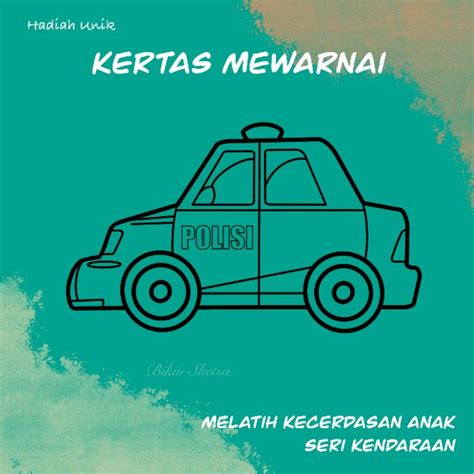 Jual Kertas Gambar Mewarnai Anak Tk Paud Tema Kendaraan Untuk