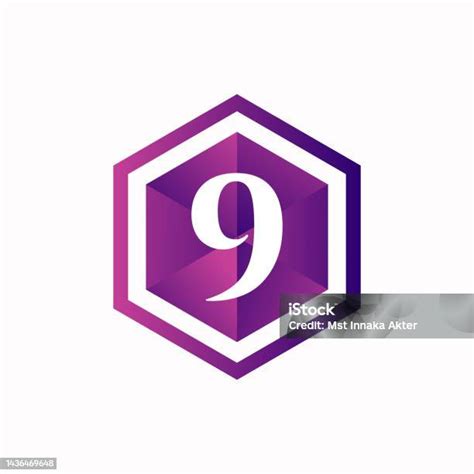 Abstrak 9 Huruf Modern Tanda Huruf Awal Desain Logo Ilustrasi Stok Unduh Gambar Sekarang Istock