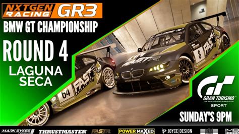 Nxtgen Racing Gt Sport Gr Bmw M Gt Cup Laguna Seca Round