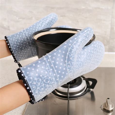 High Quality 1pc Microwave Oven Gloves Heat Insulation Oven Mitts Non