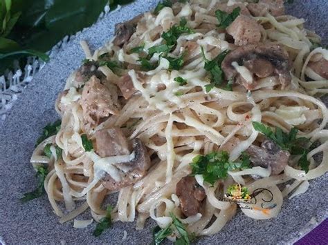 Tavuk Ve Mantar İle Kremalı Fettucini Alfredo l Mutfağımdan Tadlar l