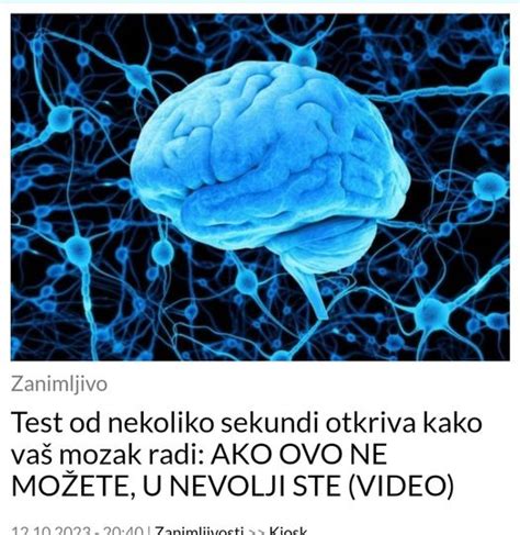 Test od nekoliko sekundi otkriva kako vaš mozak radi AKO OVO NE MOŽETE