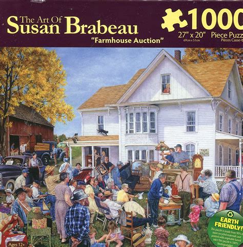 Amazon co jp Theアートof Susan Brabeau Farmhouseオークション1000 pieceジグソーパズルby