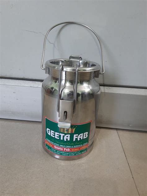 Geeta Fab 2l Stainless Steel Locking Milk Can At Rs 310 Piece In