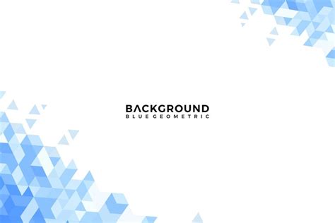 Premium Vector | Blue geometric shapes background