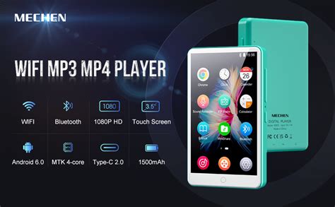 MP3 Player With Bluetooth And WiFiMECHEN 3 5 Full Touch Screen Mp3