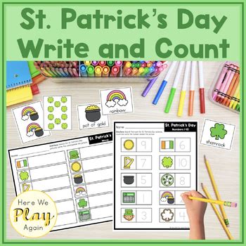 St Patrick S Day Write The Room St Patty S Day Count The Room