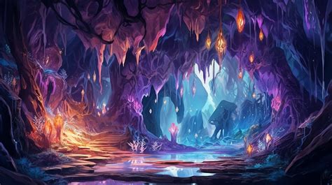 5 Fantasy Crystal Cave Wallpaper Images Enchanted Cave Desktop