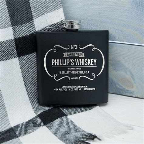 Personalised Whiskey Vintage Hip Flask Personalized Whiskey Flask