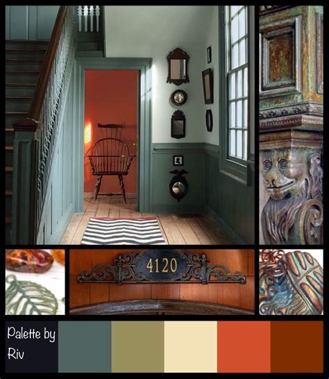 Black Copper And Verdigris Colour Palette Based On The Completed Black