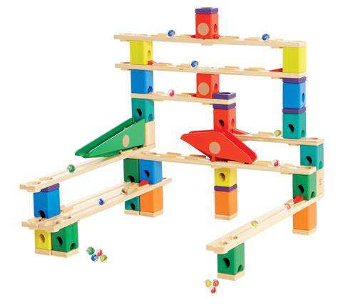 Award Winning Hape Quadrilla Wooden Marble Run Construction