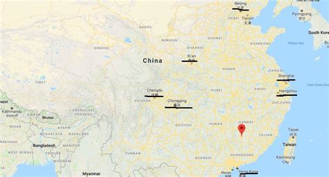 Where is Ganzhou on map of China