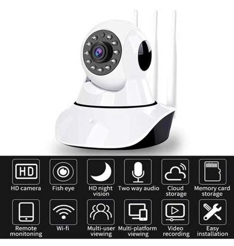 Camera Robo Antenas Ip Wifi P Sistema Imagem Full C Mera