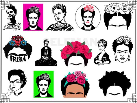 Frida Kahlo 168 BUNDLE Frida Kahlo Svg Frida Kahlo Png Frida Kahlo